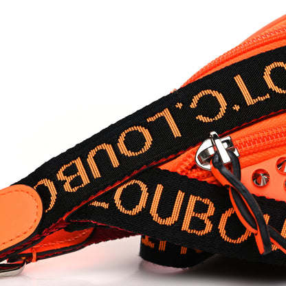 Christian Louboutin Calfskin Spiked Paris NYC Belt Bag Orange 9 of 12
