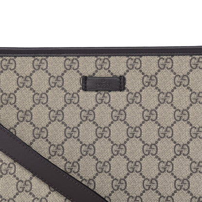 Gucci GG Plus Monogram Medium Flat Messenger Bag Dark Brown 10 of 10