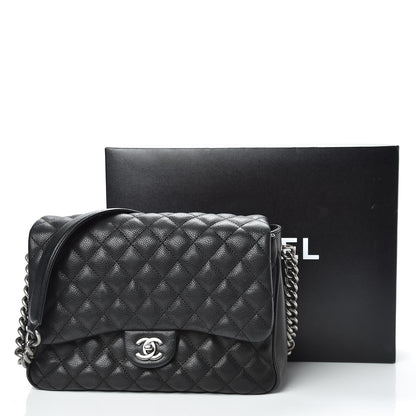 Chanel Caviar Quilted Medium Rock In Rome Single Flap Black 12 of 12