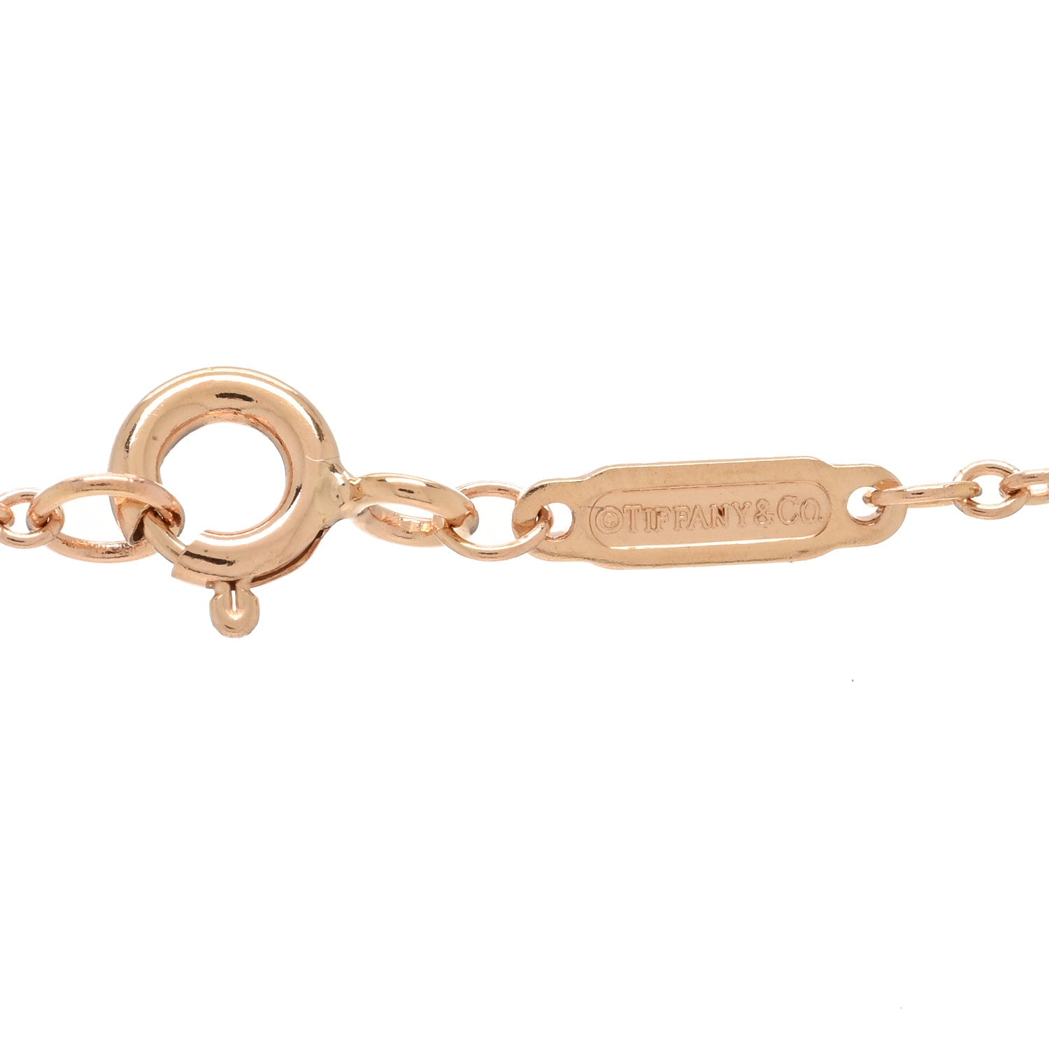 Tiffany 18K Rose Gold Knot Necklace 3 of 4