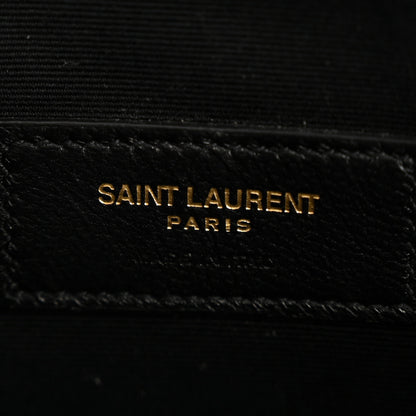 Saint Laurent Calfskin Matelasse Monogram Cassandre Tablet Pouch Crema Soft 6 of 10