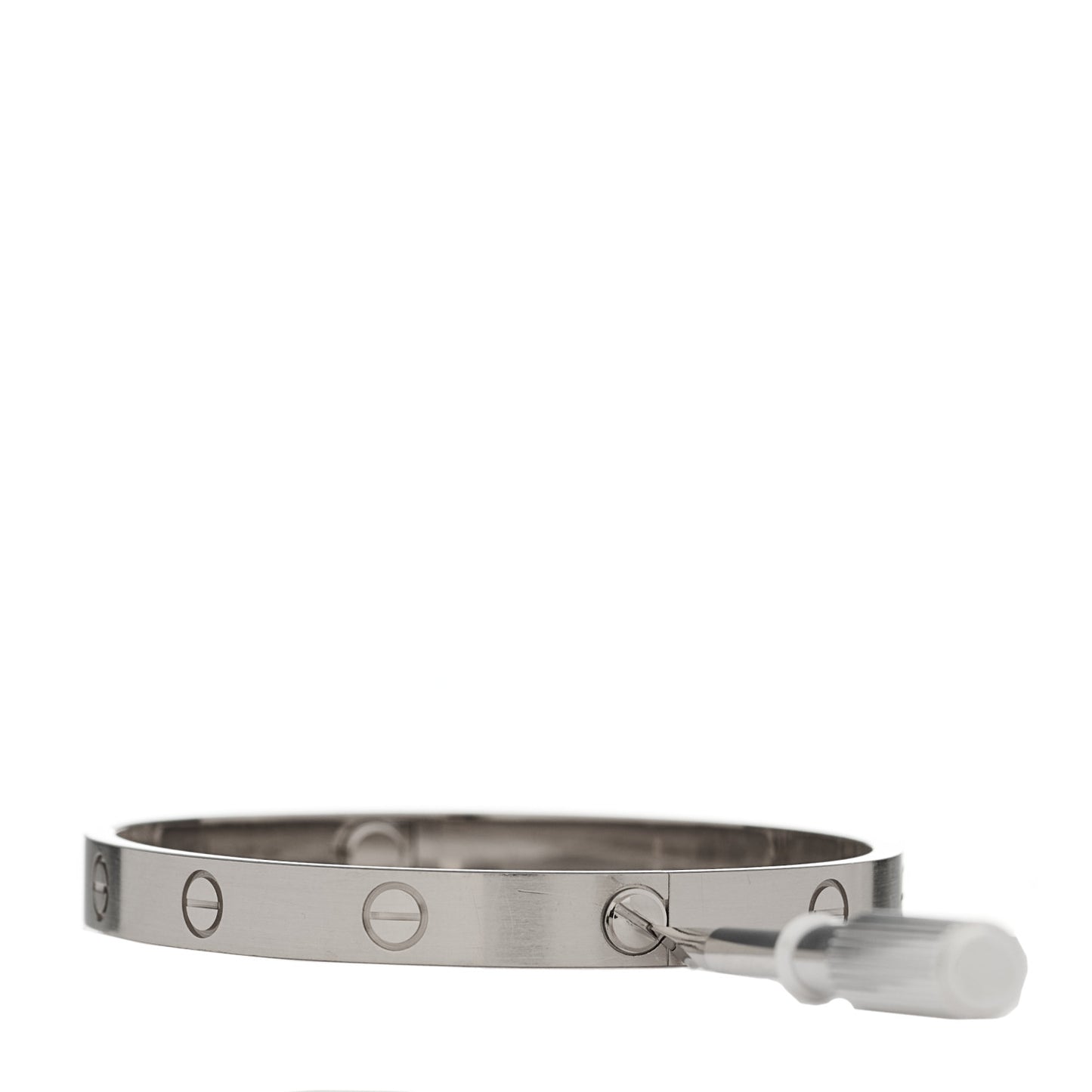 18K White Gold LOVE Bracelet 18