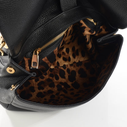 Dolce & Gabbana Grained Deerskin Large Miss Sicily Satchel Black 6 of 7