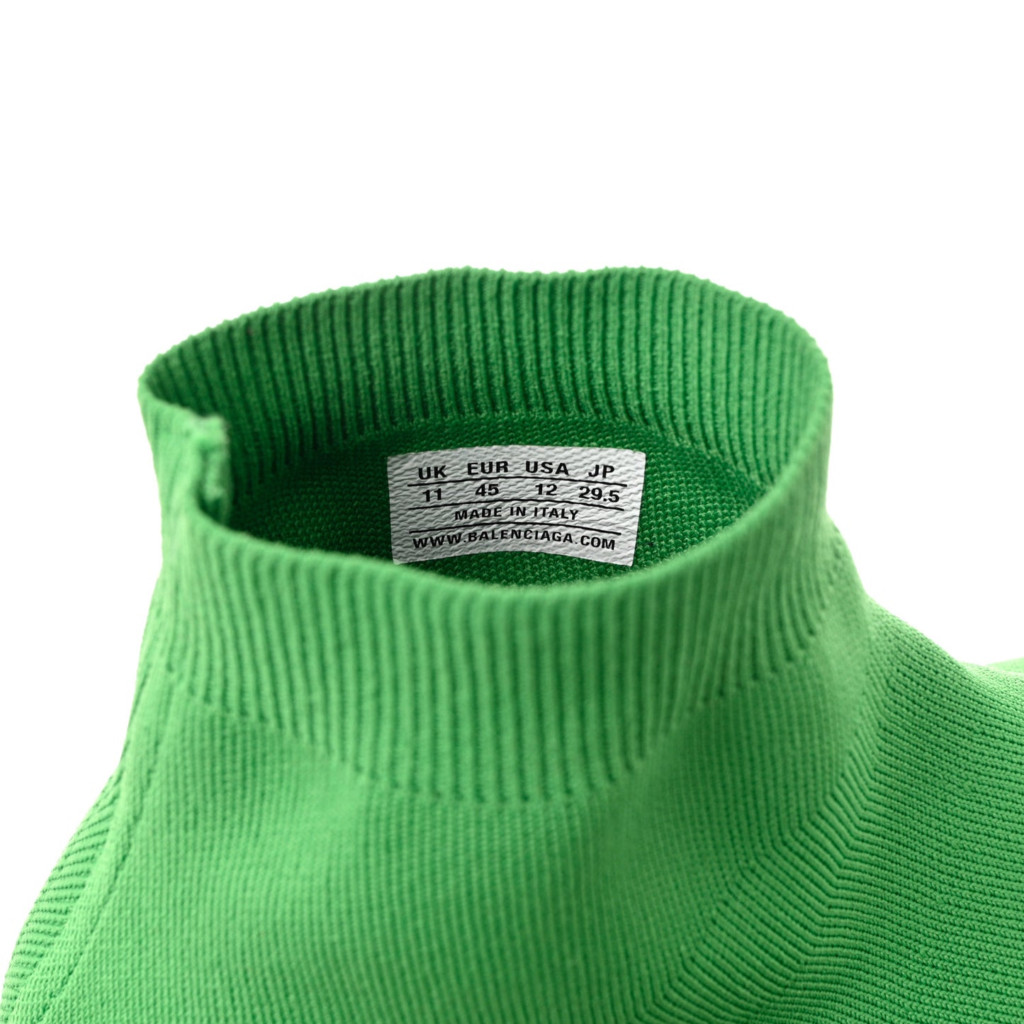 Technical 3D Recycled Knit Bi-Color Sole Mens Speed 2.0 Sneakers 45 Green