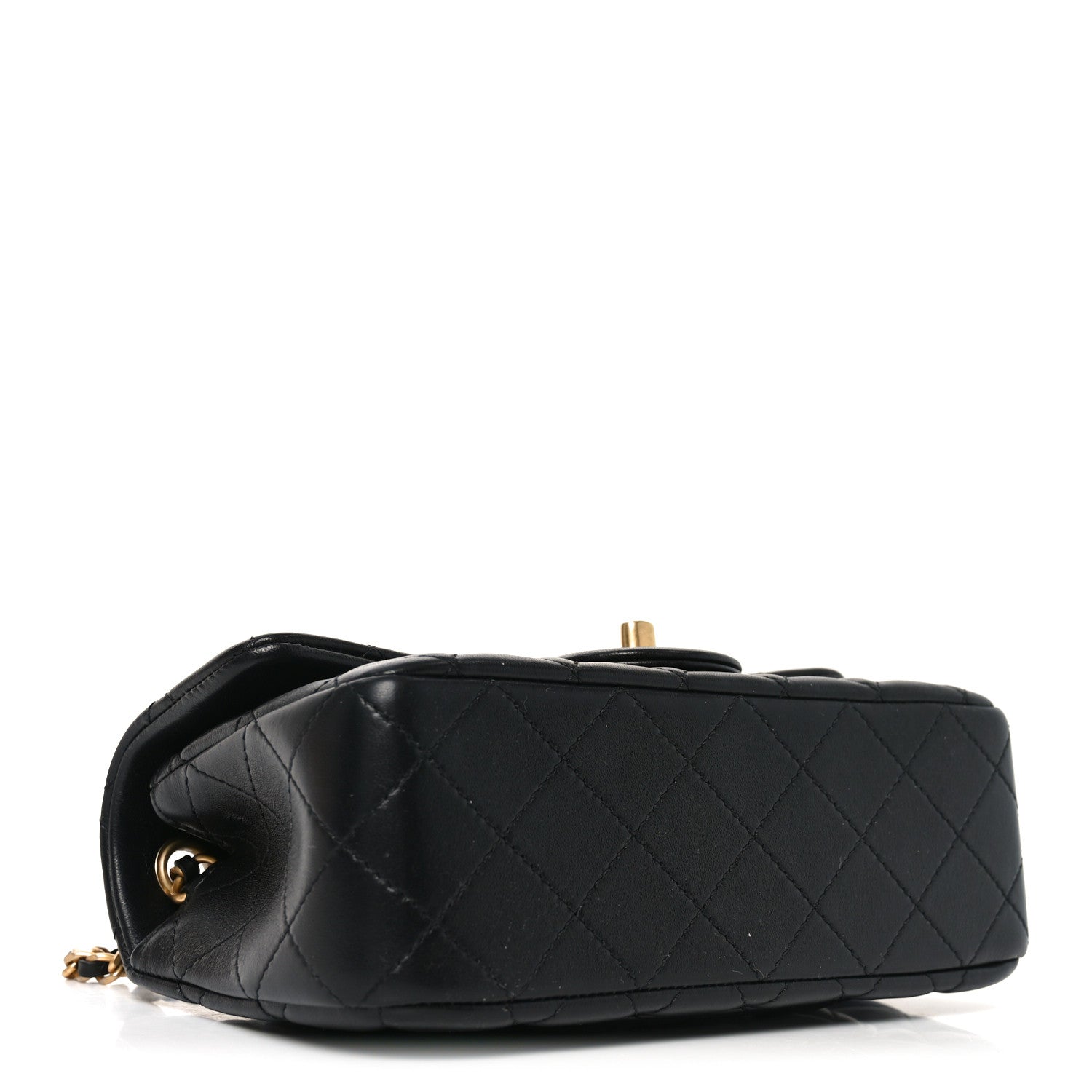 Chanel Lambskin Quilted Mini Rectangular Pearl Crush Flap Black 4 of 11