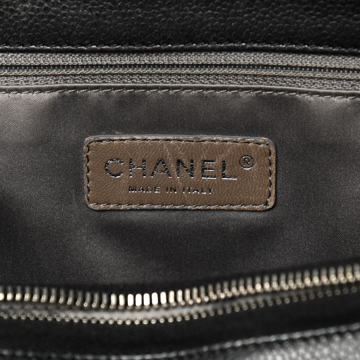 Chanel Caviar Quilted XXL Grand Shopping Tote GST Dark Grey 6 of 17