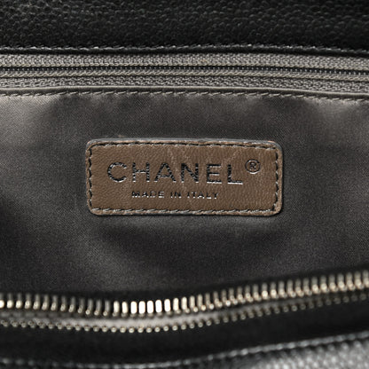 Chanel Caviar Quilted XXL Grand Shopping Tote GST Dark Grey 6 of 17