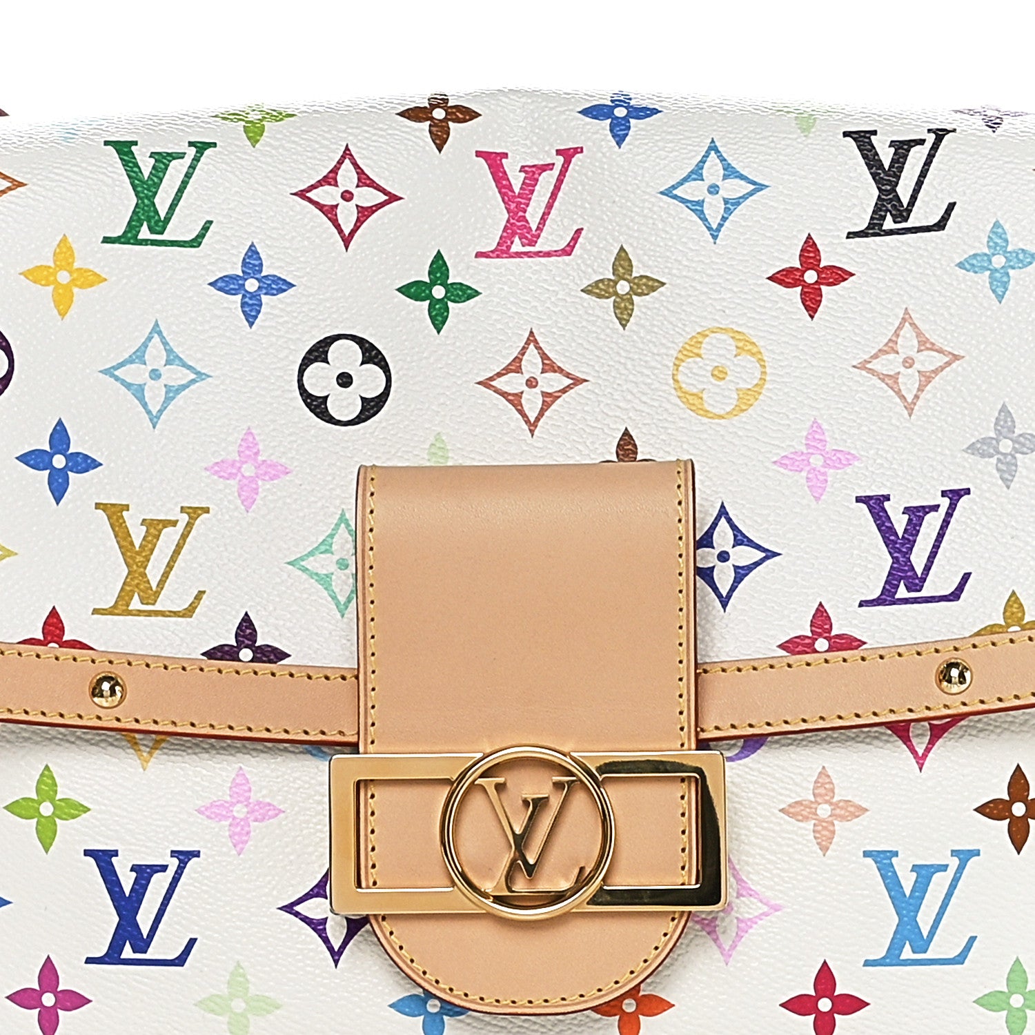 Louis Vuitton LV X TM Monogram Multicolor Dauphine Soft GM White 7 of 10