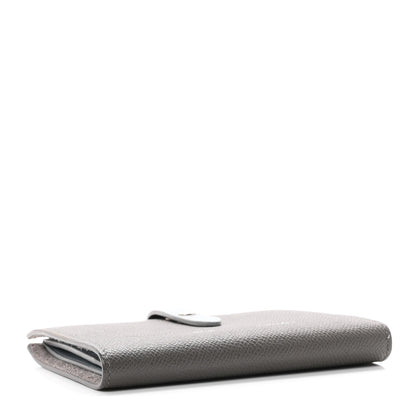 Celine Grained Calfskin Medium Multifunction Strap Wallet Pebble Mineral 4 of 7