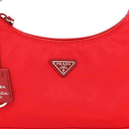Prada Tessuto Nylon Mini Re-Edition 2000 Bag Rosso 9 of 12