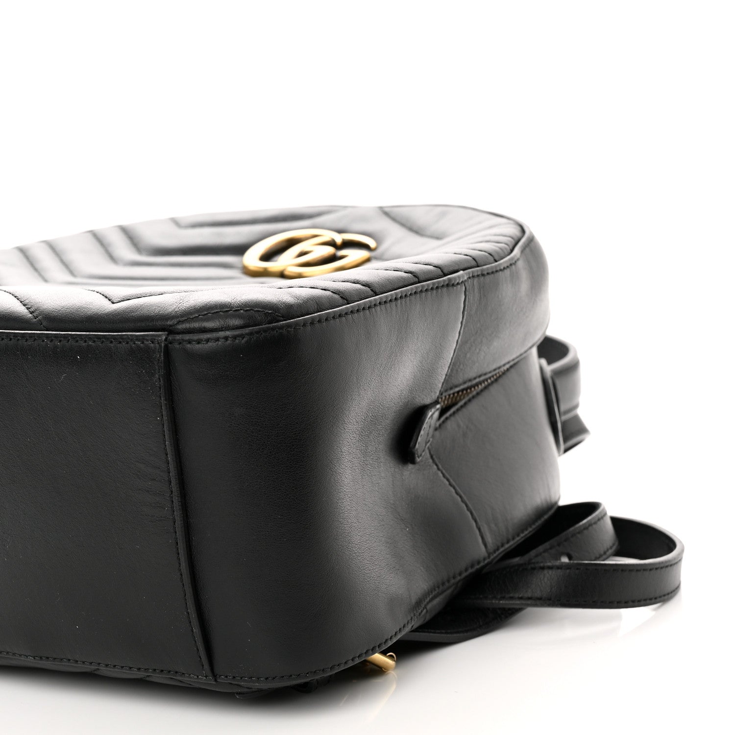 Gucci Calfskin Matelasse GG Marmont Backpack Black 10 of 13