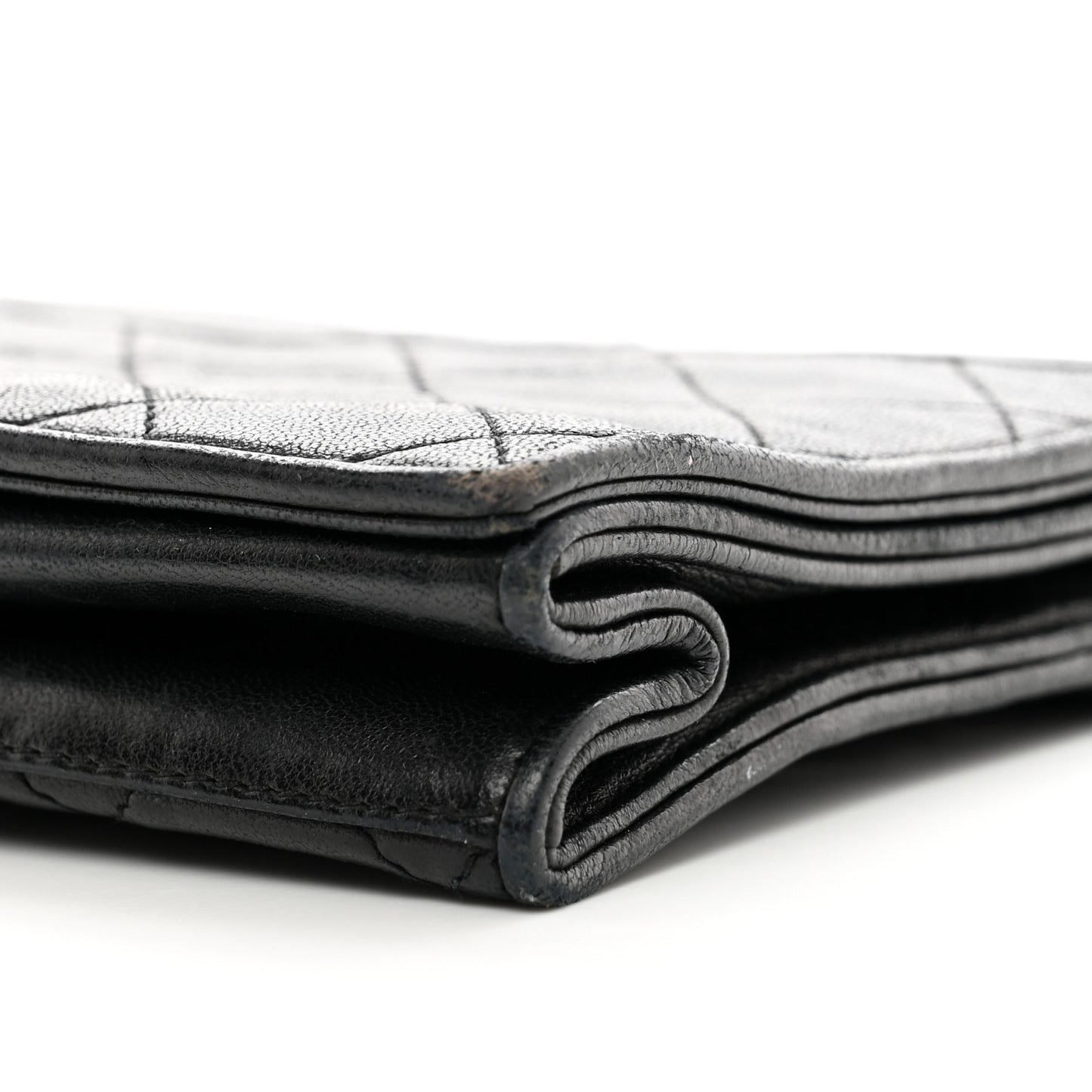 Lambskin Quilted CC Small Single Flap Black