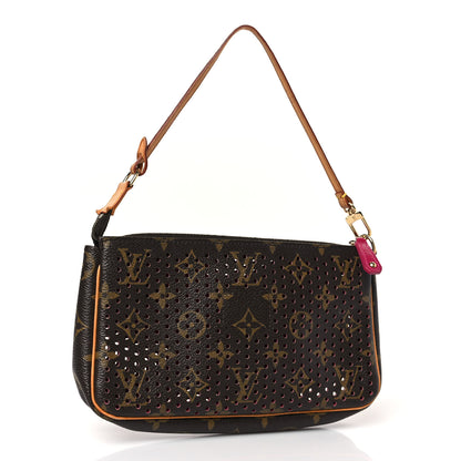 Louis Vuitton Monogram Perforated Pochette Accessories Bag Fuchsia 3 of 9
