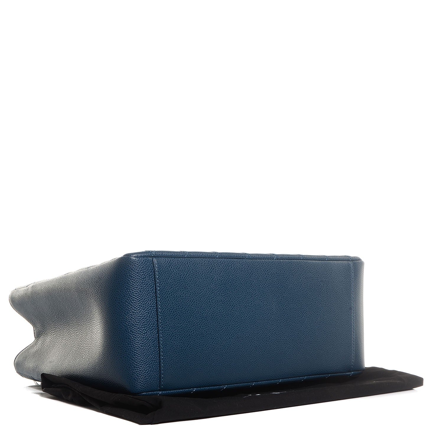 Chanel Caviar Grand Shopping Tote GST Dark Blue 4 of 8