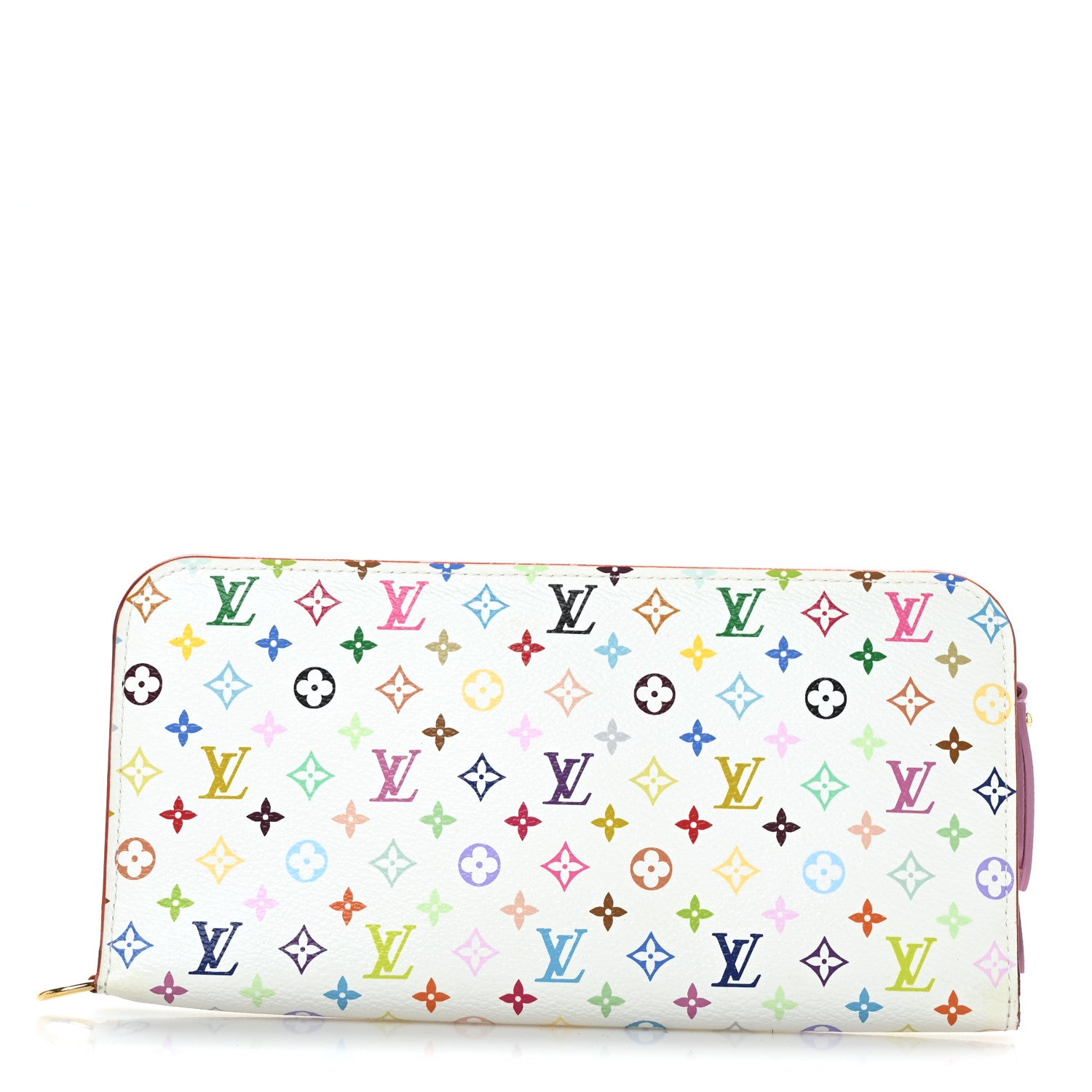 Louis Vuitton Monogram Multicolor Insolite Wallet White Litchi 1 of 8