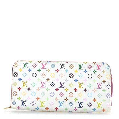 Louis Vuitton Monogram Multicolor Insolite Wallet White Litchi 1 of 8