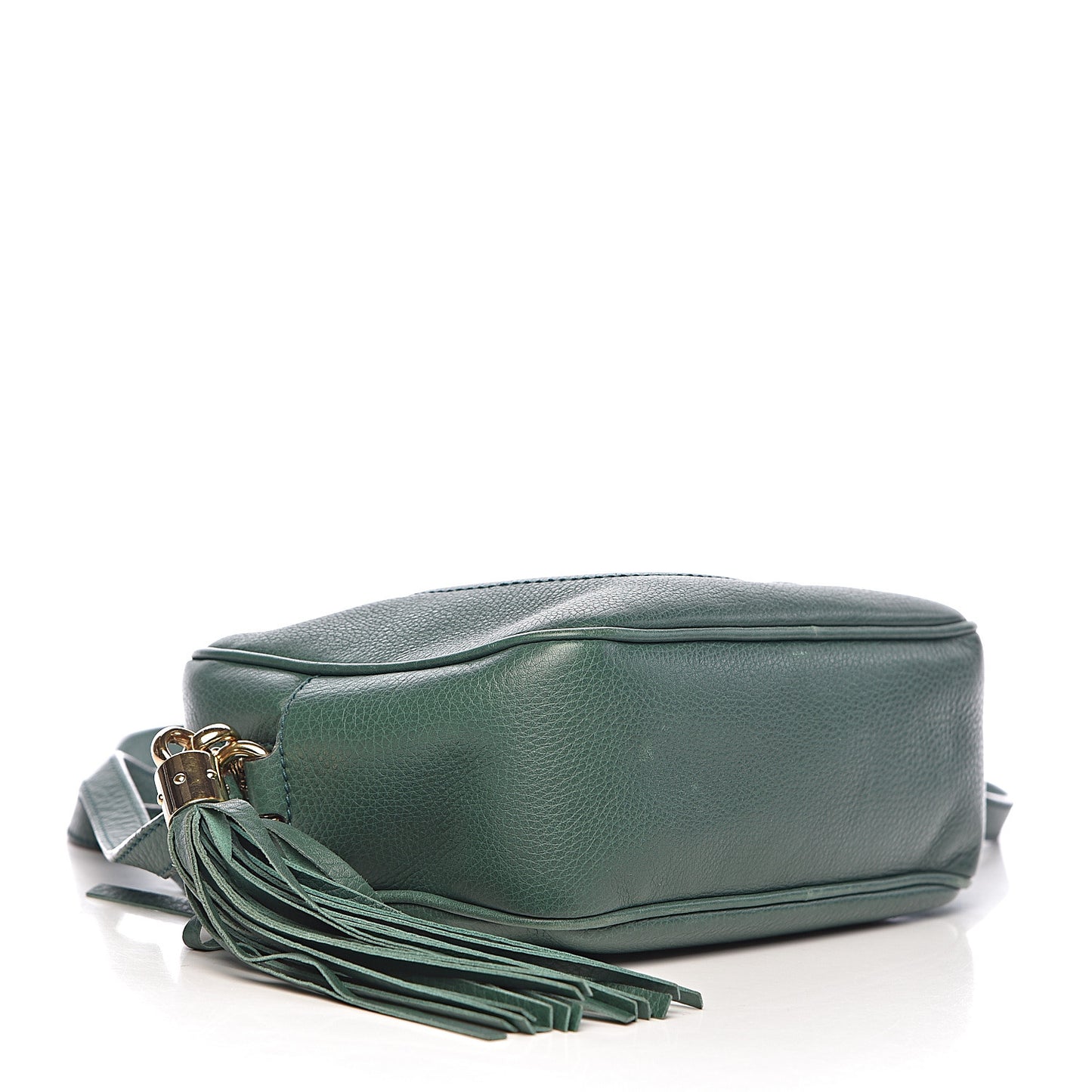 Pebbled Calfskin Small Soho Disco Bag Emerald Green
