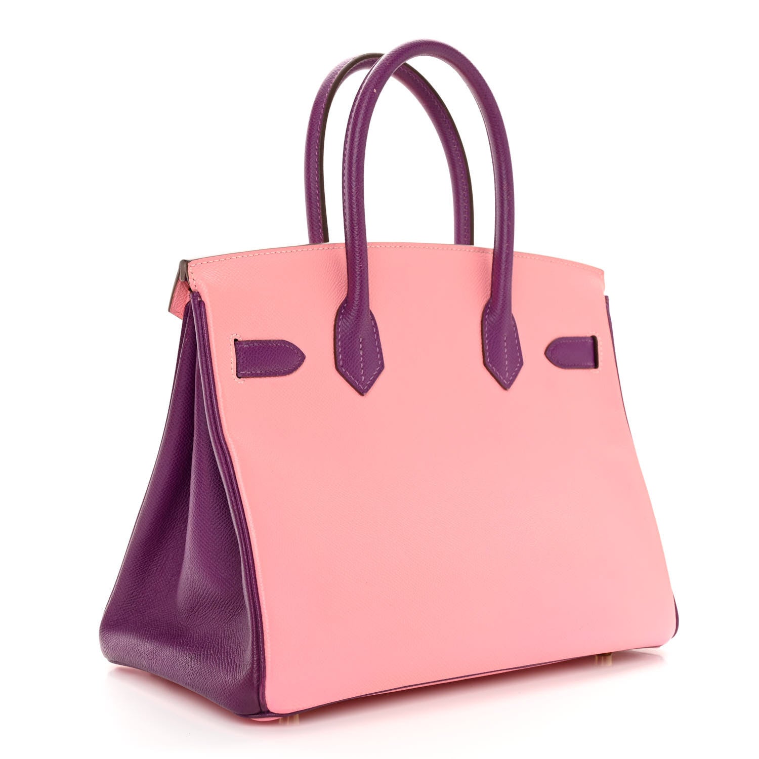 Hermes Epsom Horseshoe Birkin 30 Rose Confetti Anemone 3 of 12