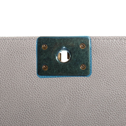 Chanel Caviar Medium Boy Flap Light Grey 7 of 9