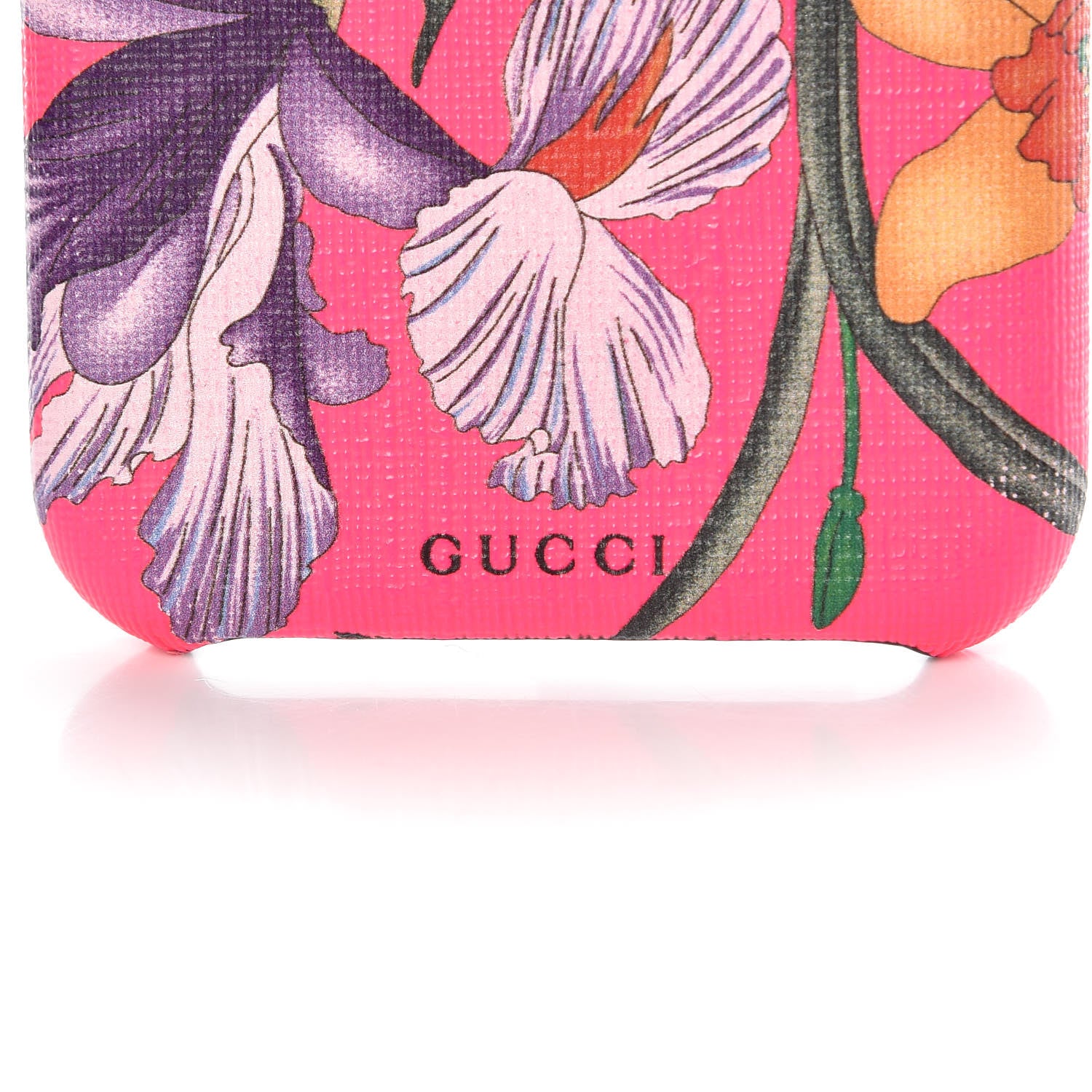 Gucci Supreme Floral Print iPhone X Case Fluorescent Fuchsia 5 of 6