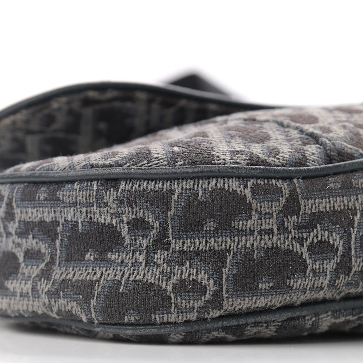 Christian Dior Oblique Mens Saddle Bag Grey 8 of 9