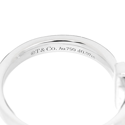 Tiffany 18K White Gold Diamond T T1 Ring 47 4 4 of 4