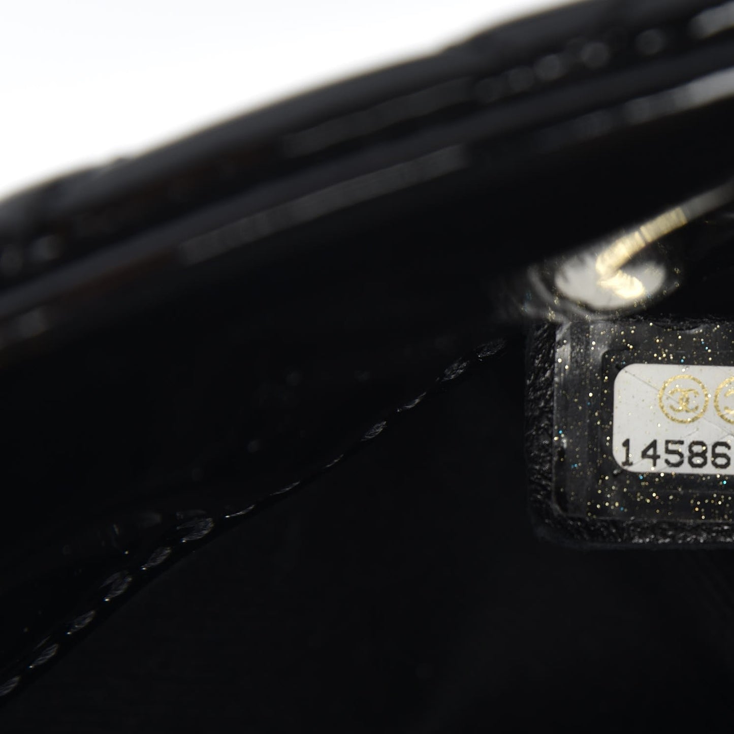 Patent Quilted Medium Just Mademoiselle Black