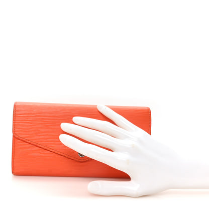 Louis Vuitton Epi Sarah Wallet NM Orange 2 of 6