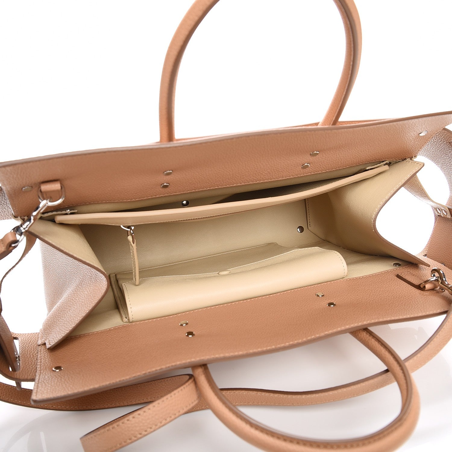 Givenchy Grained Calfskin Medium Horizon Satchel Beige 6 of 8