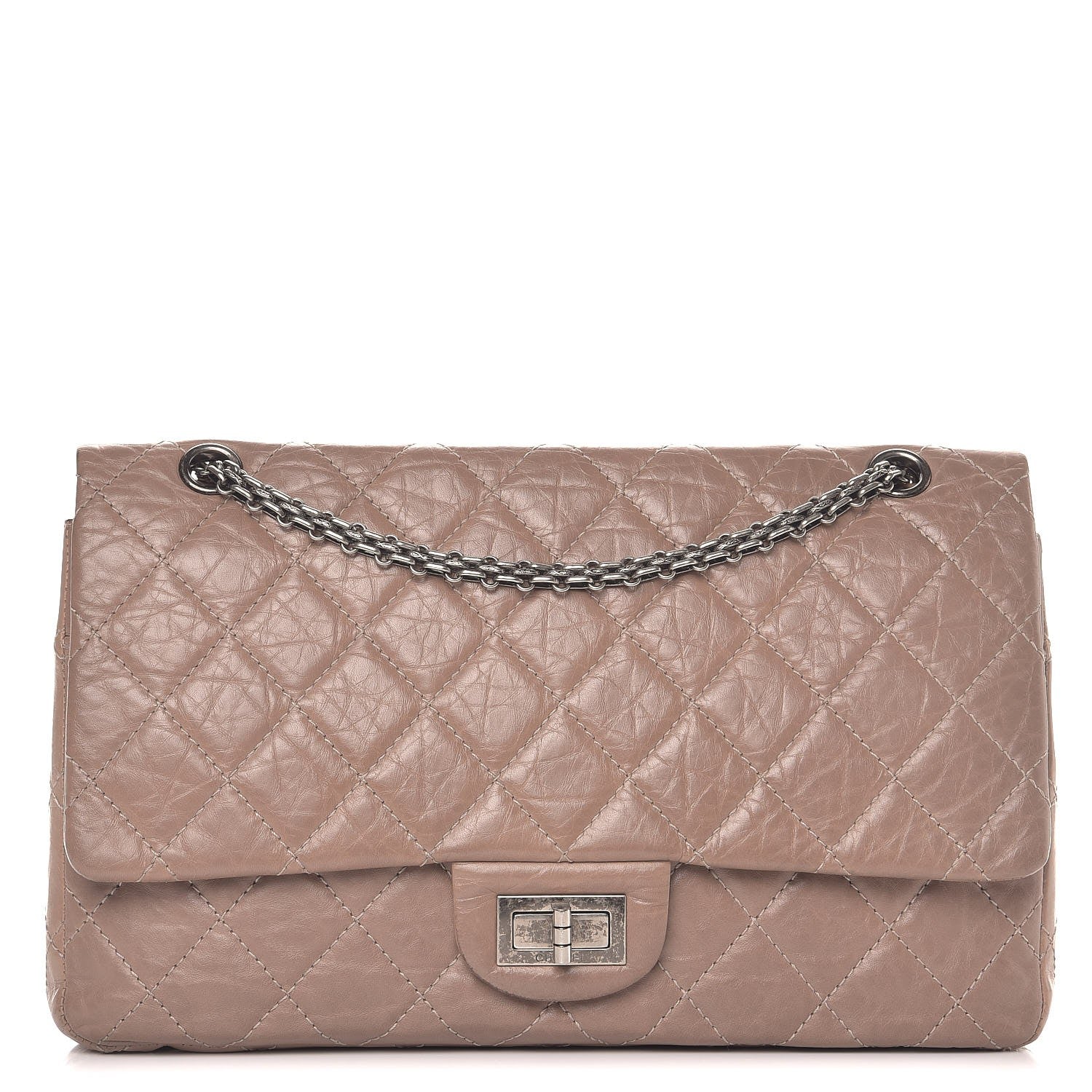 Chanel Aged Calfskin Quilted 2.55 Reissue 227 Flap Beige 1 of 15