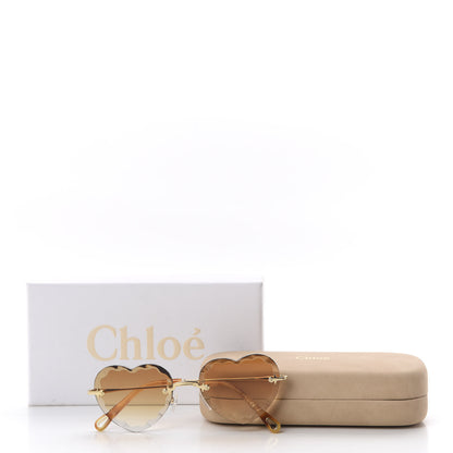 Chloe Heart Sunglasses CE150S Gold 7 of 7