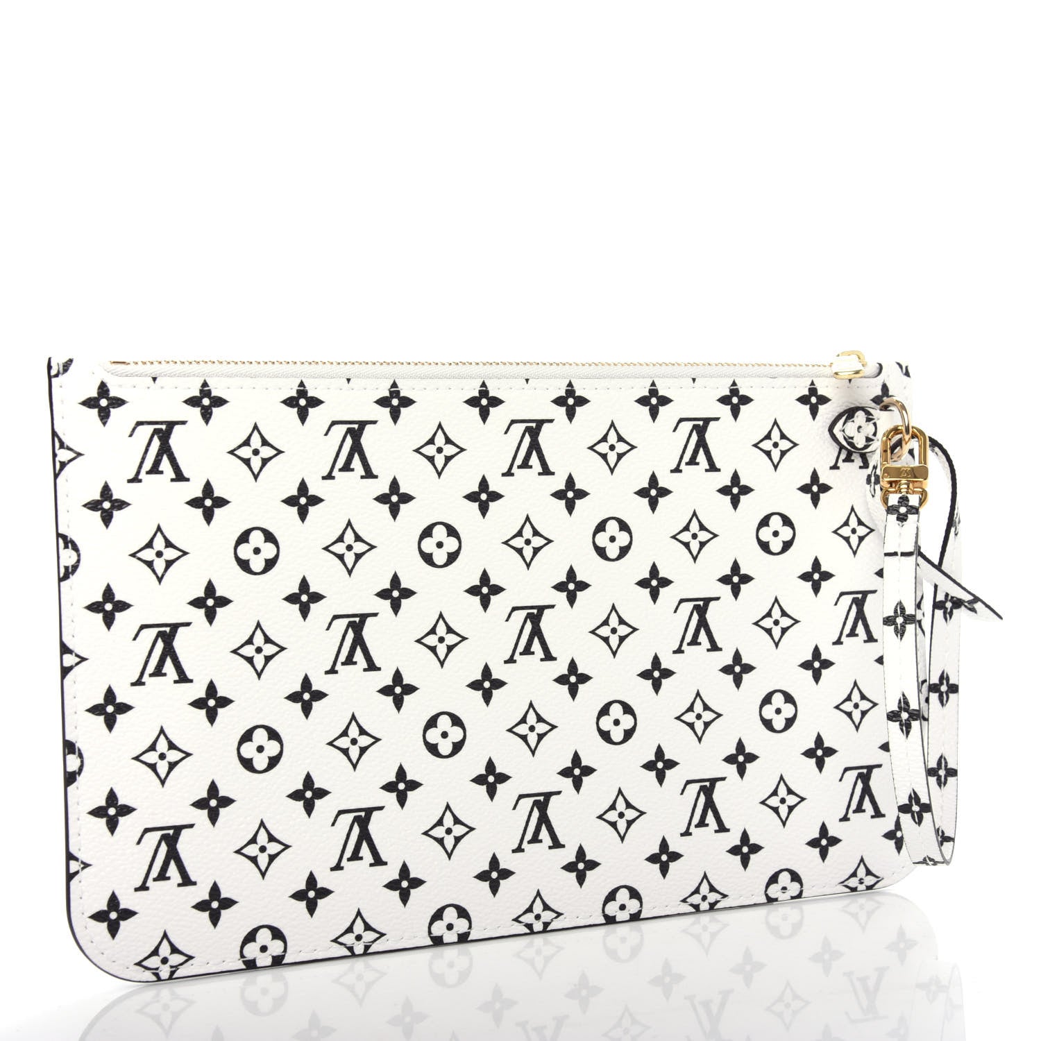 Louis Vuitton Monogram Giant Neverfull MM GM Pochette White 3 of 7