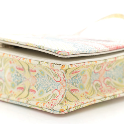 Christian Dior Calfskin Printed Dior In Lights Lady Dior 2-In-1 Pouch Latte Multicolor 10 of 10
