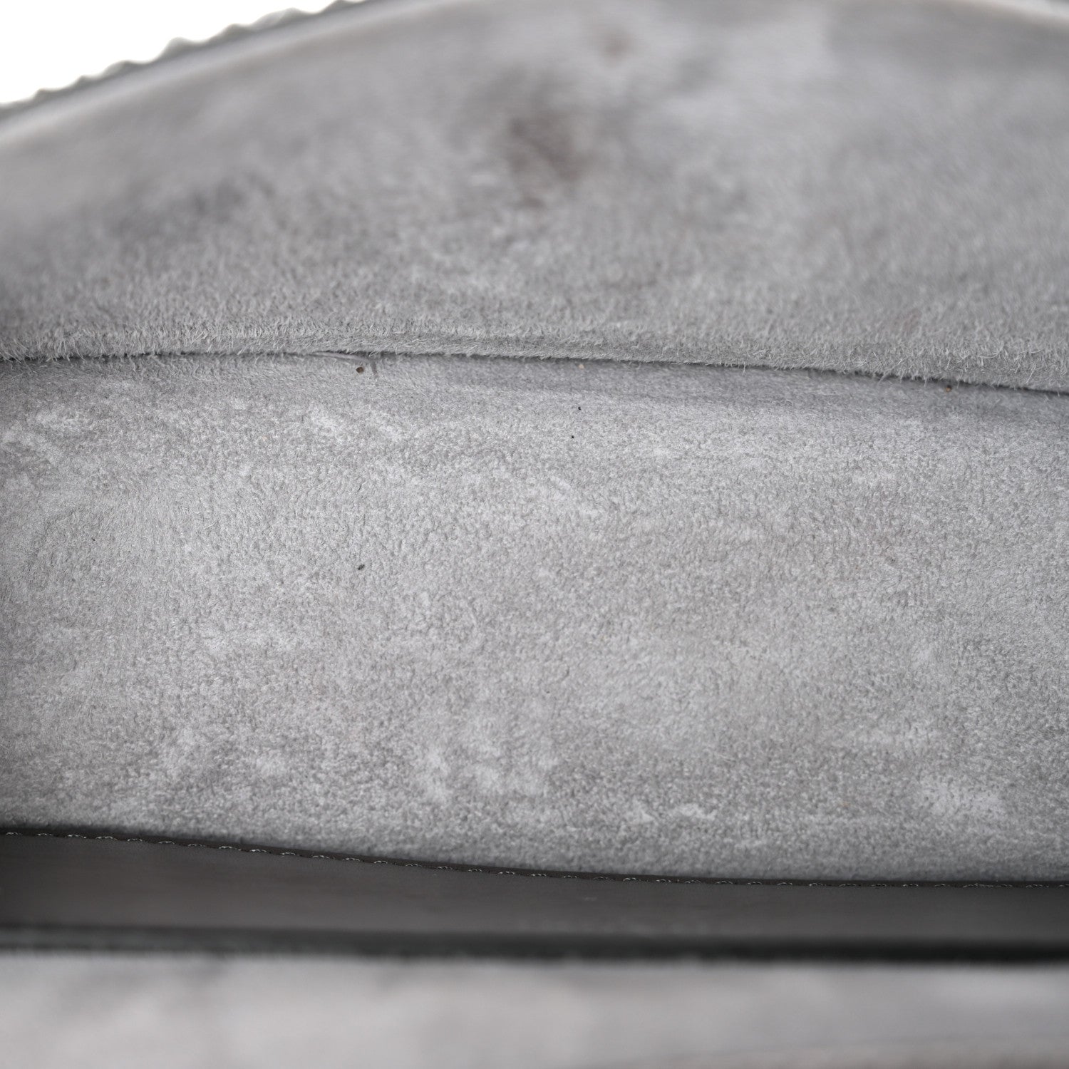 Valentino Garavani Crystal Suede Enamel Vlogo Small Loco Shoulder Bag Silver 5 of 12