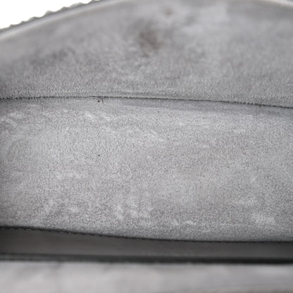 Valentino Garavani Crystal Suede Enamel Vlogo Small Loco Shoulder Bag Silver 5 of 12