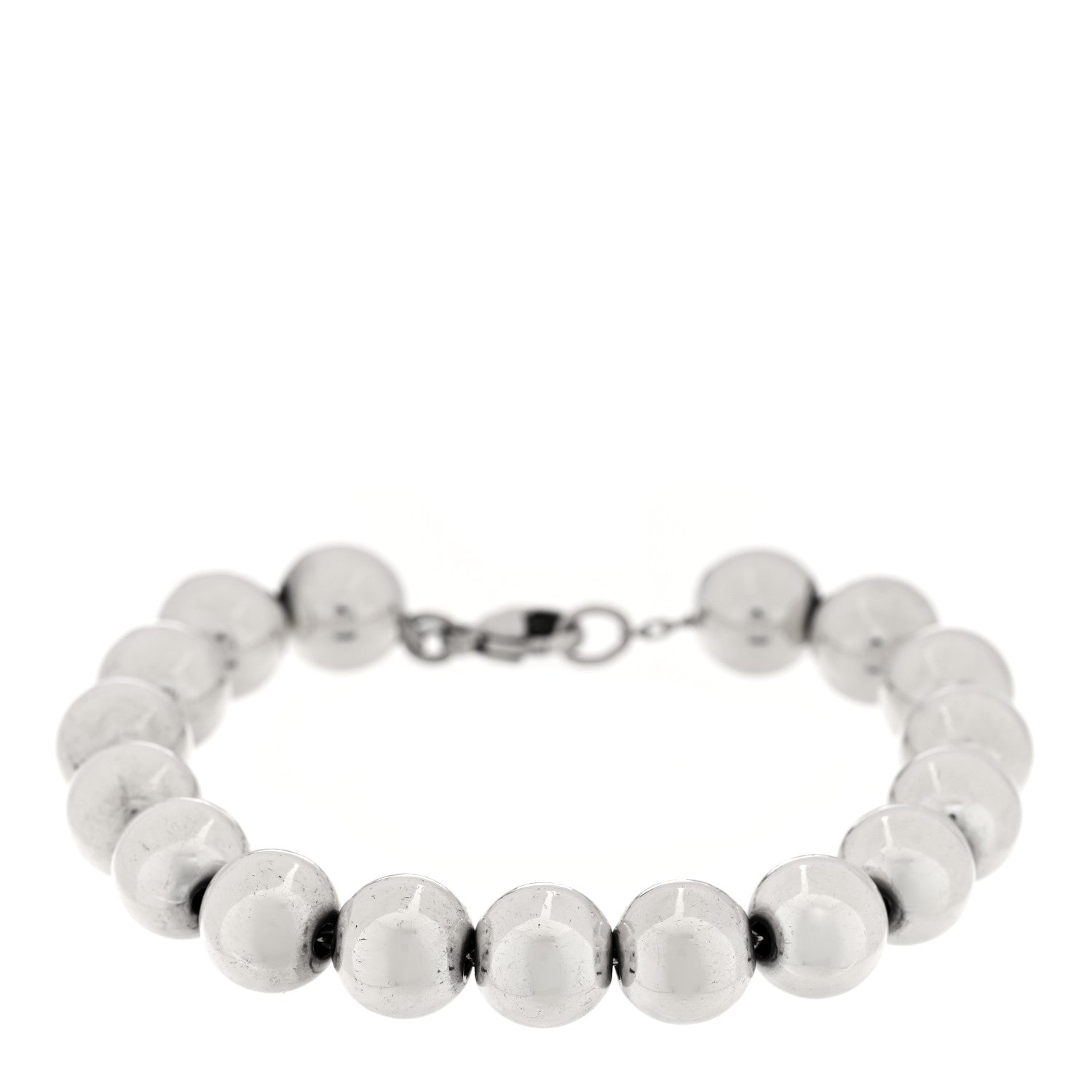 Tiffany Sterling Silver 10mm HardWear Ball Bracelet 1 of 3
