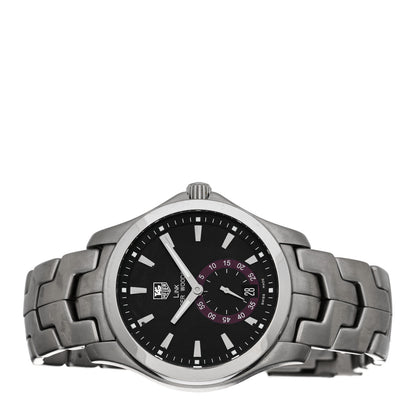 Tag Heuer Stainless Steel 39mm Link Tiger Woods Automatic Watch Black WJF211D 2 of 5