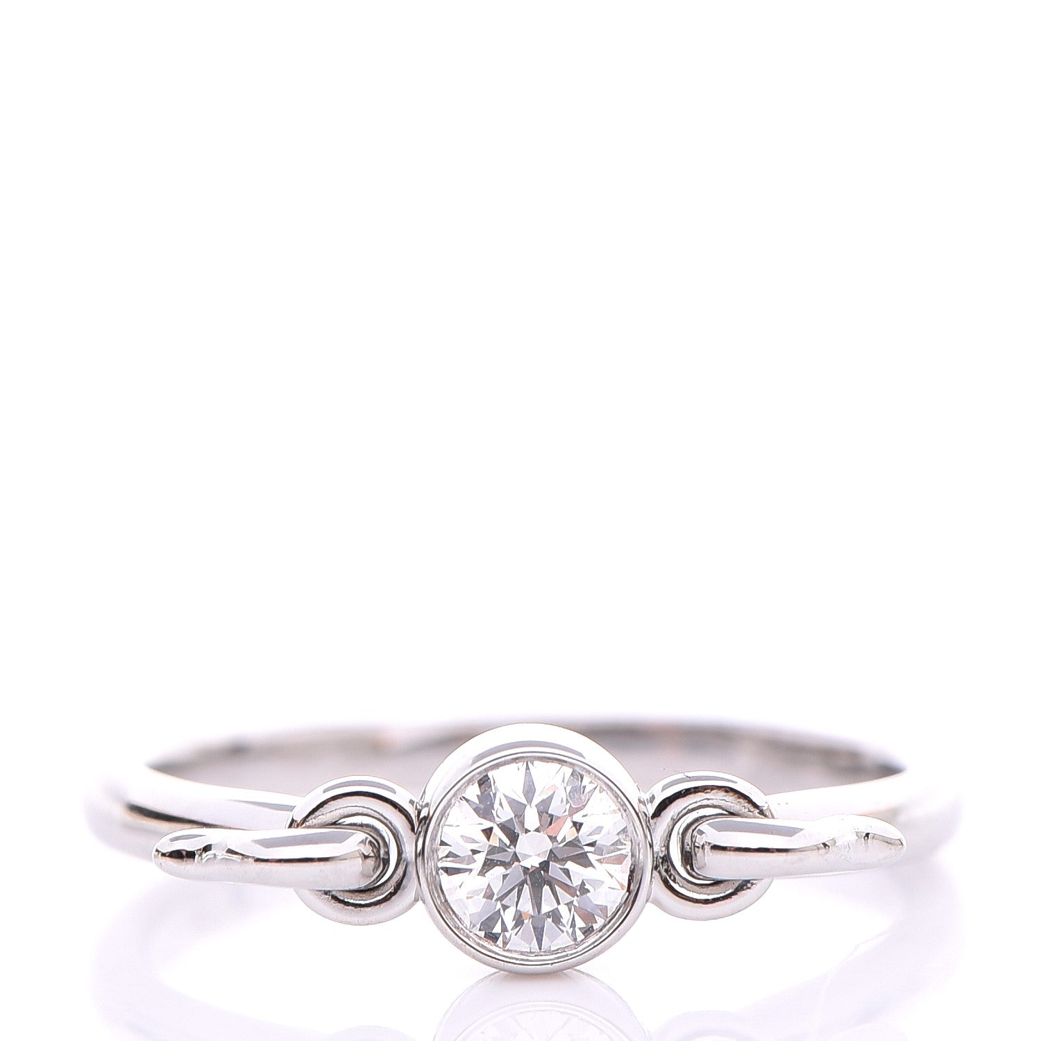 Tiffany Platinum Diamond Elsa Peretti Swan Ring 5.25 1 of 5