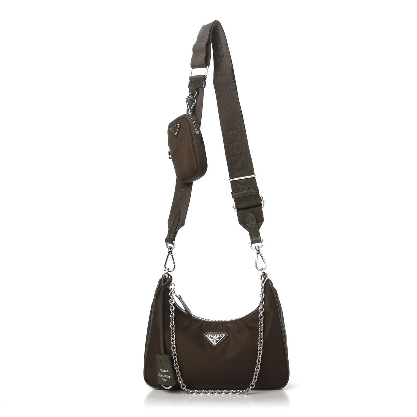Tessuto Nylon Saffiano Re-Edition 2005 Shoulder Bag Mimetico