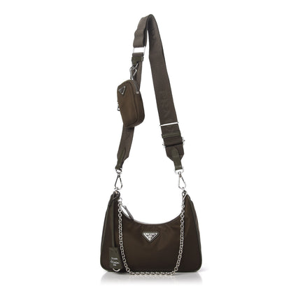 Prada Tessuto Nylon Saffiano Re-Edition 2005 Shoulder Bag Mimetico 1 of 12