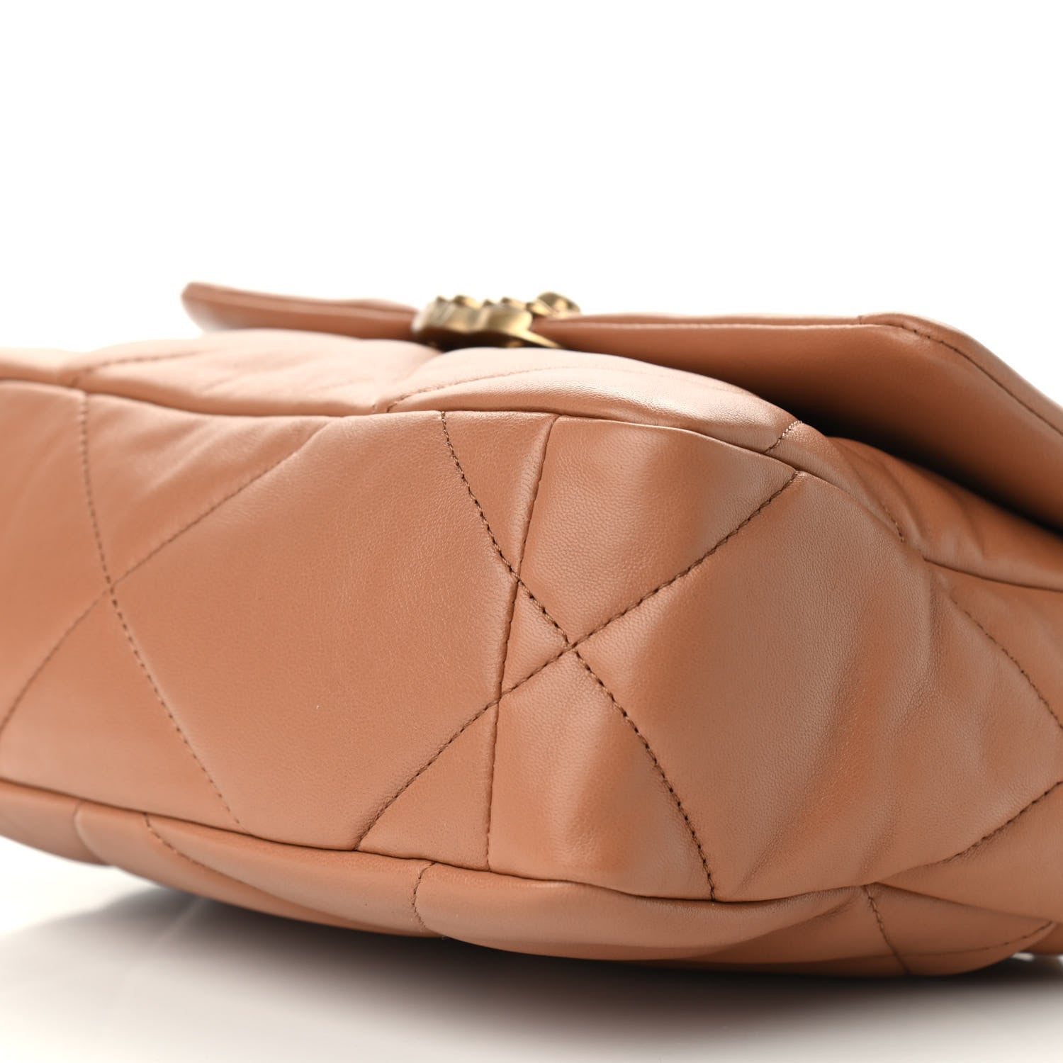 Chanel Lambskin Quilted Medium Chanel 19 Flap Brown 9 of 9