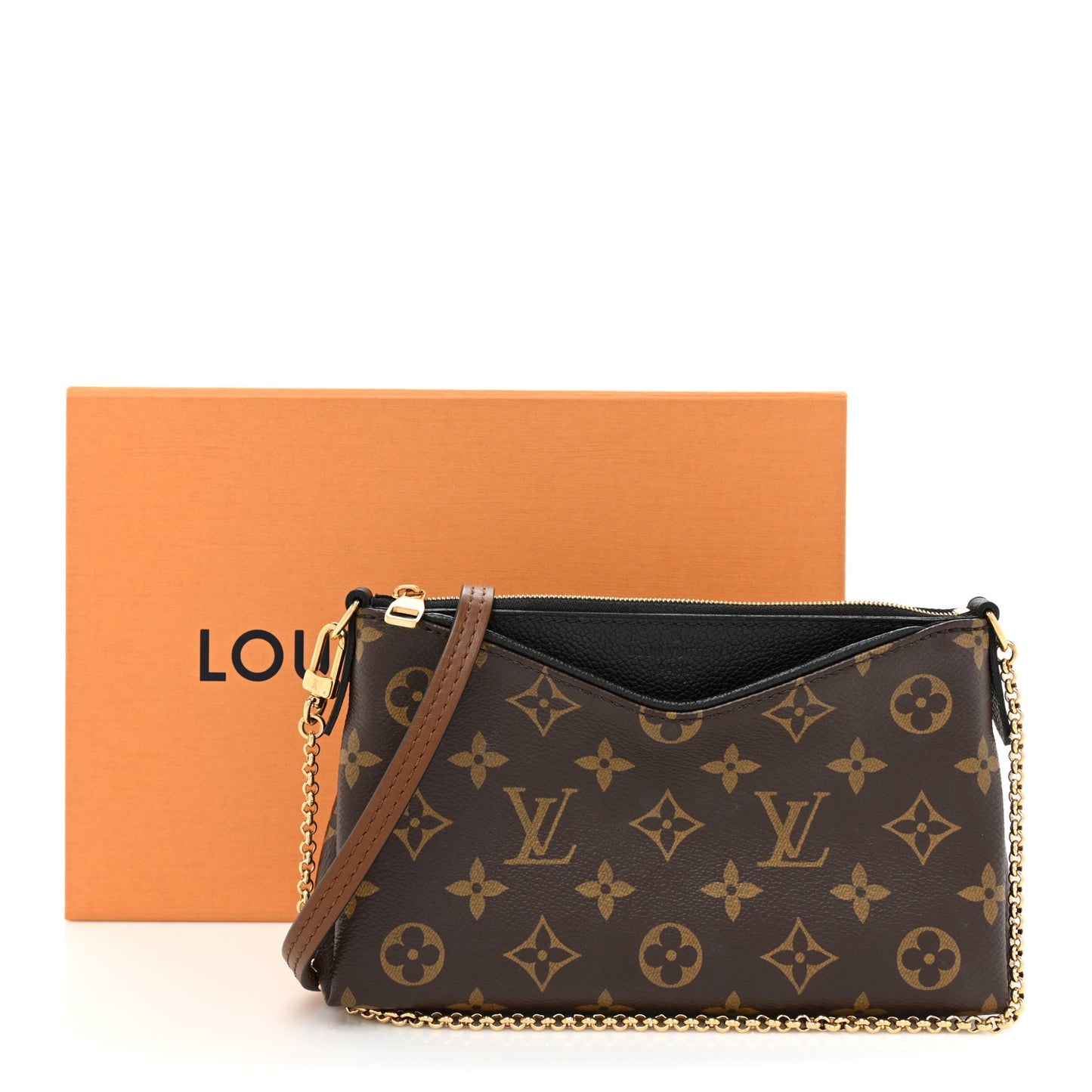 Monogram Pallas Clutch Black