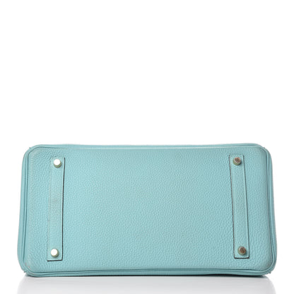 Hermes Togo Birkin 35 Bleu Atoll 46 of 48