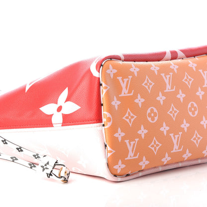 Louis Vuitton Monogram Giant Neverfull MM Rouge 8 of 9