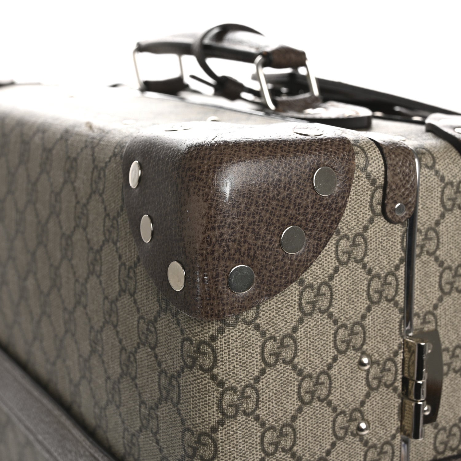 Gucci Supreme Monogram Globe-Trotter Carry-On Brown 13 of 15
