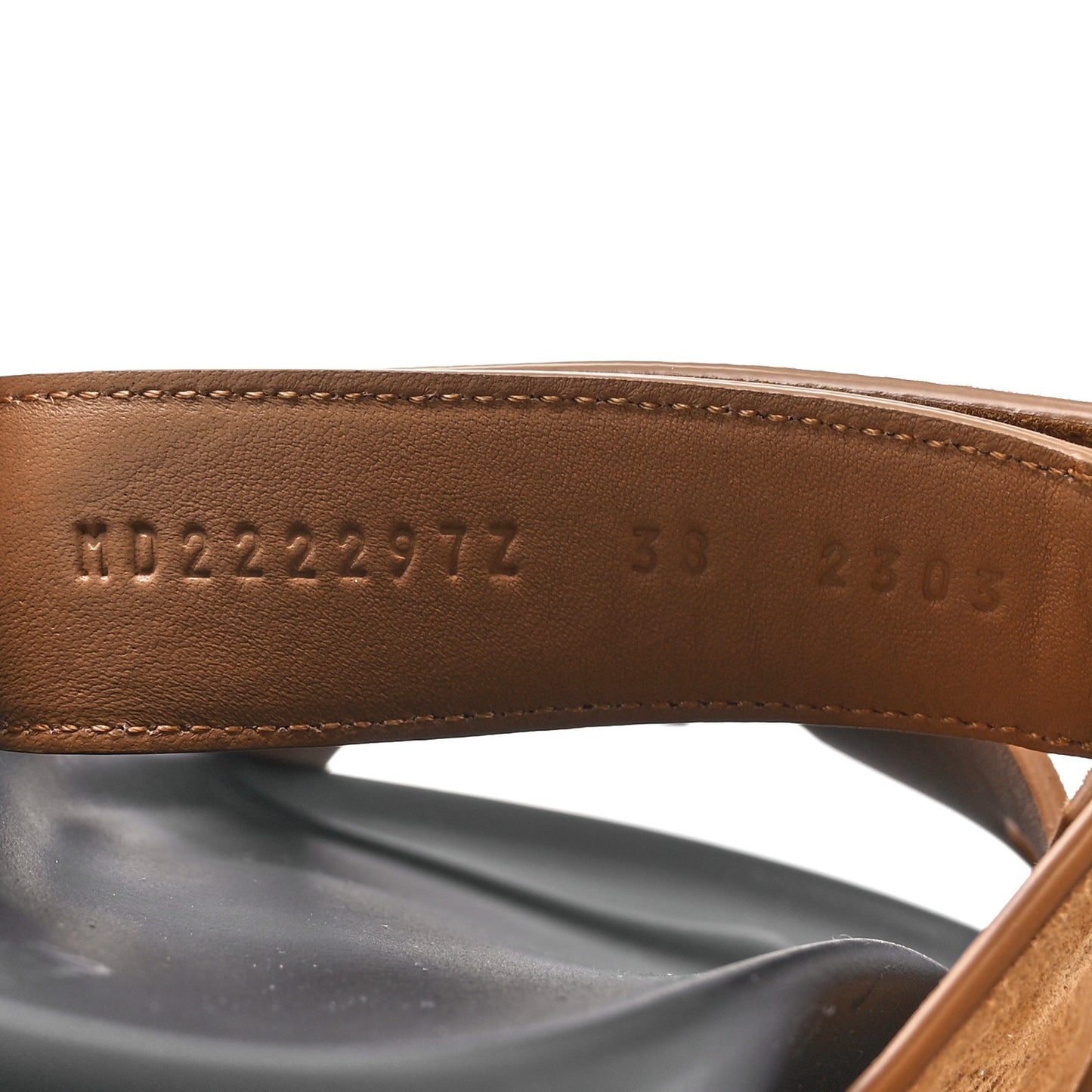 Suede Goatskin Womens Chypre Sandals 38 Naturel