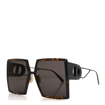 Christian Dior Acetate Square 30 Montaigne Sunglasses Tortoise 1 of 7