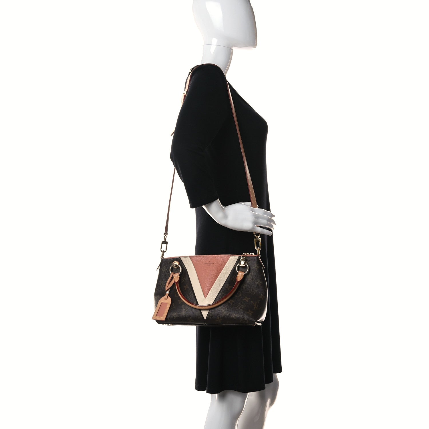Louis Vuitton Monogram V Tote BB Cream Peach 3 of 9
