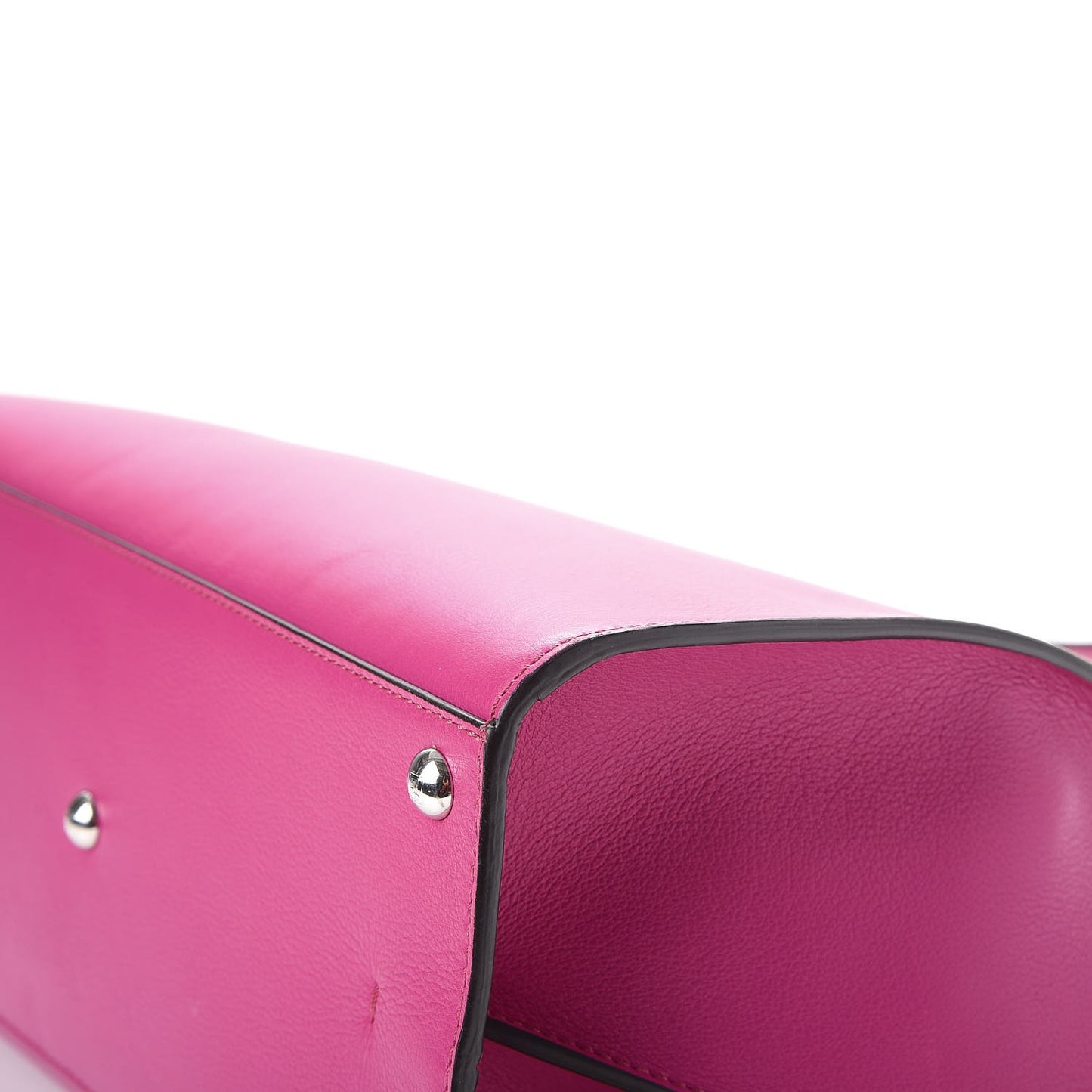 Vitello Dolce Shiny Nappa Petite 3Jours Tote Magenta Carbone