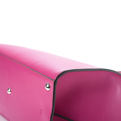 Fendi Vitello Dolce Shiny Nappa Petite 3Jours Tote Magenta Carbone 12 of 16